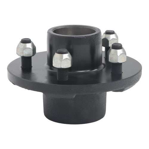 DURAFORCE Idler Hub Round Spindle Kit Trailer Hub Kit With Bearing Kit For 5 Lug × 4.5"