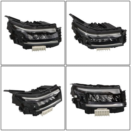 DURAFORCE Headlamp Clear Full LED Passenger Black For Nissan Frontier 2022-2024 Headlight