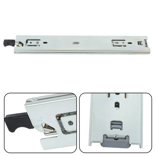 DURAFORCE 1 Pair 12 Inch 150 Lb Capacity Heavy Duty Locking Drawer Slides