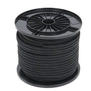DURAFORCE 3/8in×250ft Nylon Solid Braid Rope High UV Abrasion Resistance Industrial Black