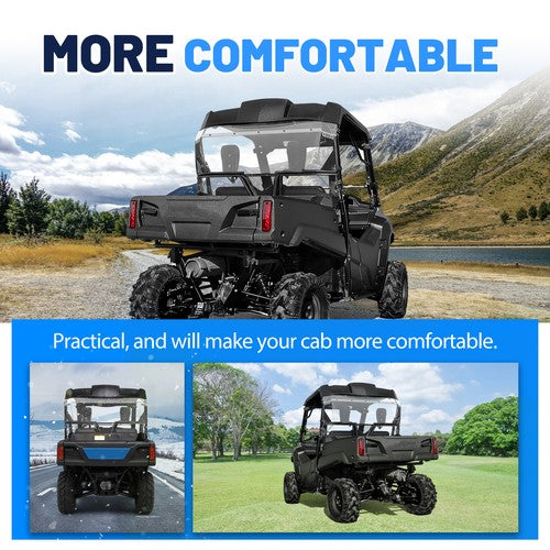 Clear Rear Windshield for 2014-Up Honda Pioneer 700 UTV