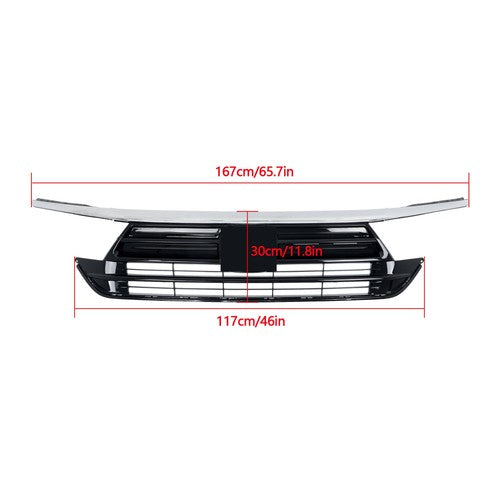 DURAFORCE Plastic Suit For Honda Odyssey 2021 2022 2023 W/ Chrome Trim Front Grille Grill