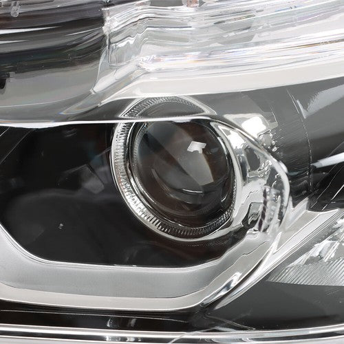 DURAFORCE Halogen W/LED DRL Headlights For 16-17 Honda Accord Chrome Driver+Passenger Pair