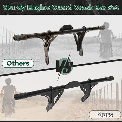 DURAFORCE Engine Guard Crash Bar W/ Mid Control For Harley Dyna Street Bob FXDB 2006-2017