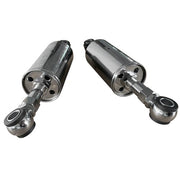 DURAFORCE Pair Rear Shock Absorbers For Harley Softail Models 1989-1999 Adjustable Silver