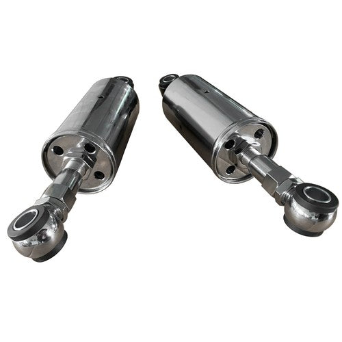 DURAFORCE Pair Rear Shock Absorbers For Harley Softail Models 1989-1999 Adjustable Silver