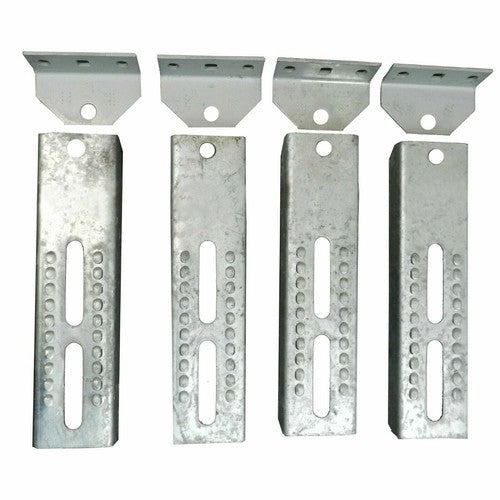 8 Pcs 10 Inch Tall Galvanized Boat Trailer Vertical Bunk Board Brackets Bolster