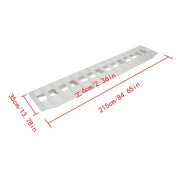 DURAFORCE 1 Pair 6063 Aluminum Silver 84" × 14" Ramps 6000Lbs Car Trailer Truck Hook End