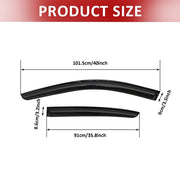 DURAFORCE Window Vent Visor Sun Rain Guard Gloss Black 4PCS for 2008-2012 for Honda Accord