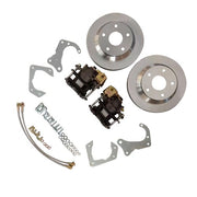 DURAFORCE Rear Brake Disc Set for GM 7.5 Inch 10 Bolt Bolt-On Rear Brake Kit w/ E-Brake