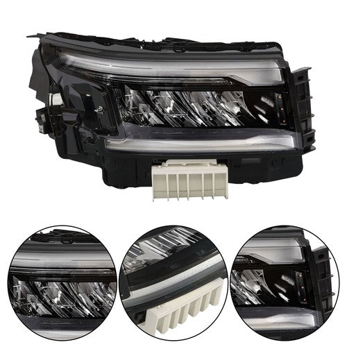 DURAFORCE Clear Full LED Passenger Black For Nissan Frontier 2022-2024 Headlight Headlamp