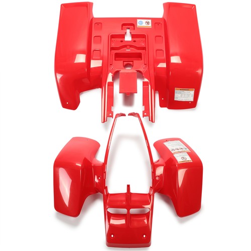 DURAFORCE Front + Rear Fender Plastic Body For 1987-2006 Yamaha Banshee 350 YFZ350 （Red）