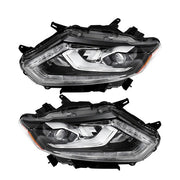 DURAFORCE For Nissan Rogue 2014-2016 Headlights LED Type Clear Lens Passenger&Driver Side