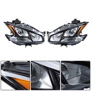 DURAFORCE For Nissan Maxima 2009-2014 LH+RH Headlight Headlamps Clear w/Sport Pkg HID Type