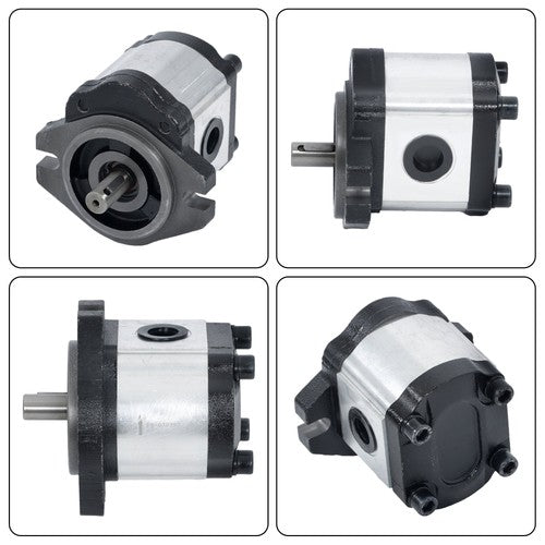 DURAFORCE 5/8" Keyed Shaft,Hydraulic Gear Pump 1-4 GPM SAE A-2 Bolts CCW Cast Iron Flange