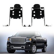 DURAFORCE Black Fit For 2011-2014 GMC Sierra 2500/3500 HD Front Bumper Bracket 2 Pc LH&RH