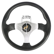 DURAFORCE Fit For Yamaha EZGO Club Car Golf Cart 12.5 inch Carbon Fiber Steering Wheel New