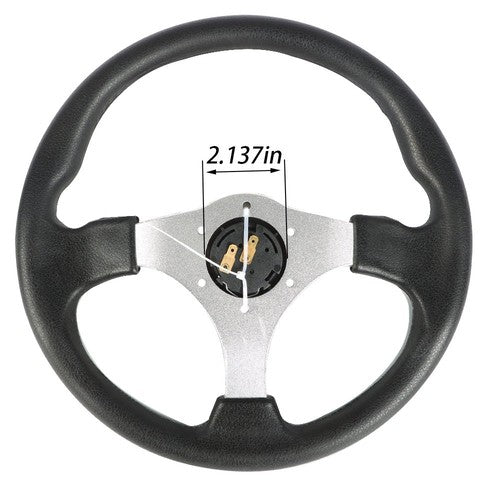 DURAFORCE Fit For Yamaha EZGO Club Car Golf Cart 12.5 inch Carbon Fiber Steering Wheel New