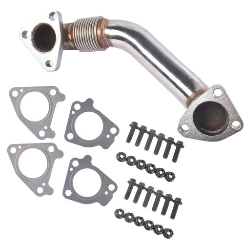 DURAFORCE Passenger Side Up Pipe w/ Gasket Bolts for Chevy Silverado GMC Sierra 2001-2004