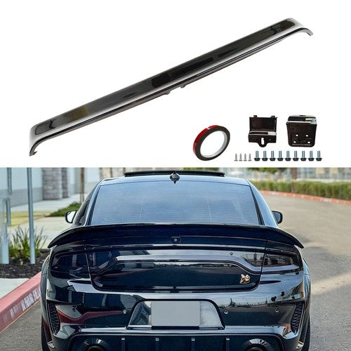 DURAFORCE Gloss BLK Highkick Trunk Spoiler Wing For Dodge Charger SRT / SXT / R/T
