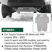 DURAFORCE For Toyota Tacoma 2016-2023 Off-Road Front Skid Plate PTR60-35190 PTR6035160