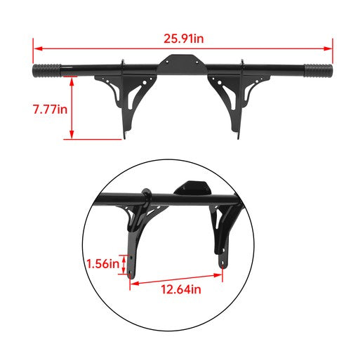 DURAFORCE Engine Guard Crash Bar W/ Mid Control For Harley Dyna Street Bob FXDB 2006-2017