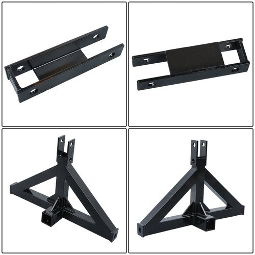 DURAFORCE Quick Hitch Multi Compatible with Towing Hook 3 Point Trailer Hitch 2 Receiver