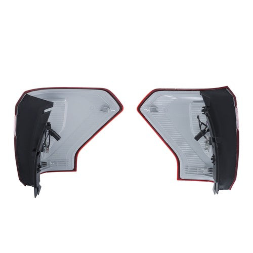 DURAFORCE For Ford Expedition 2018-2021 Right+Left Side Halogen Type Clear&Red Tail Lights