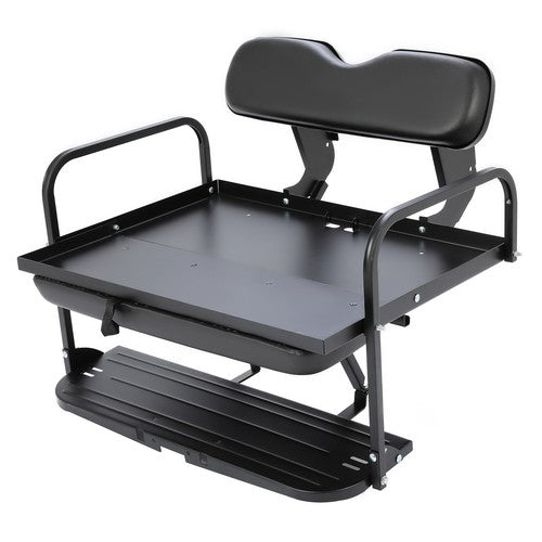 DURAFORCE For Yamaha G14 G16 G19 G22 Golf Cart Rear Back Seat Kit Flip Folding Steel Frame