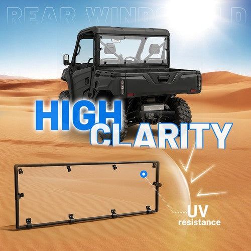 Clear Rear Windshield Back Window for CFMOTO UFORCE 1000 2019-25 1000XL 2022-25