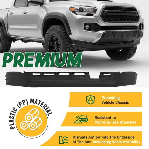 Front Valance Lower Spoiler Air Dam For Toyota Tacoma 2016-2023 Part 5385104070