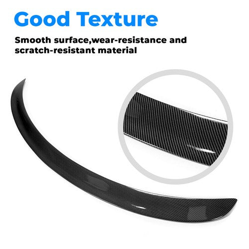 Rear Trunk Spoiler Wing for 2017-2023 2019 Tesla Model 3 Carbon Fiber Look