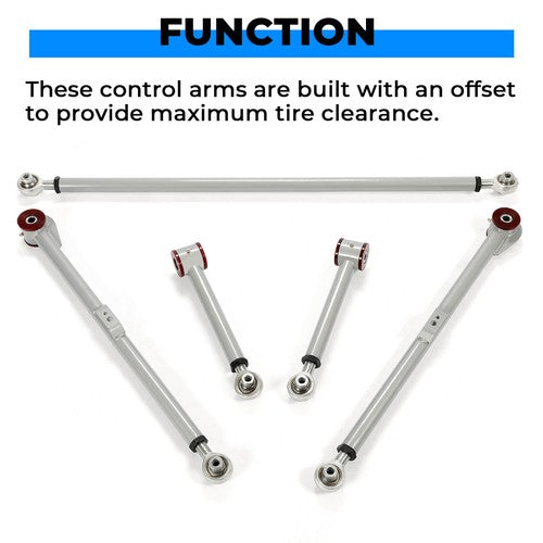 Rear Upper Lower Track Bar Control Arm Lift Kit for Toyota FJ Cruiser 2003-2009
