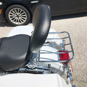 DURAFORCE Adjustable Backrest Sissy Bar Luggage Rack For Harley Touring Road Glide 2009-24