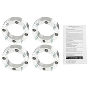DURAFORCE 4X Wheel Spacers 4x156 2" 131mm 3/8"-24 For Polaris Sportsman Silver New