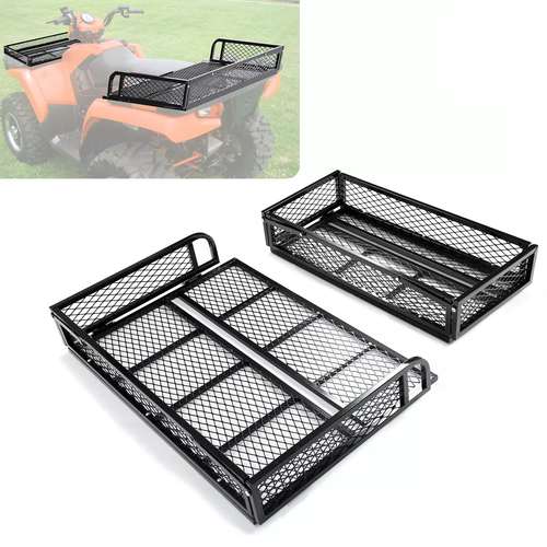 DURAFORCE Universal For ATV Front&Rear Drop Cargo Basket Rack Storage Carrier Hauler 2 PCS