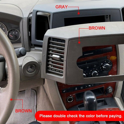 Navigation Radio Stereo Dash Bezel Vent Kit for Jeep Grand Cherokee 05 2006 2007