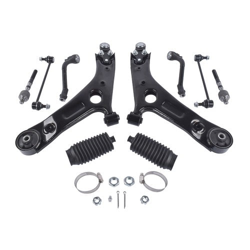 DURAFORCE 10Pcs Control Arm Kit Fit for 2010-2013 Hyundai Tucson 2011-2013 Kia Sportage