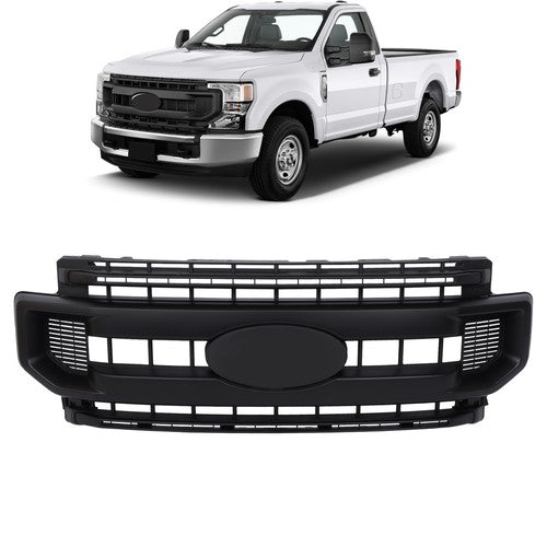DURAFORCE Front Bumper Upper Grille Mesh Grill For Ford F250 XL/XLT 2020-2022 LC3Z-8200-BA