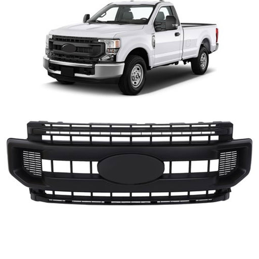 DURAFORCE Front Bumper Upper Grille Mesh Grill For Ford F250 XL/XLT 2020-2022 LC3Z-8200-BA