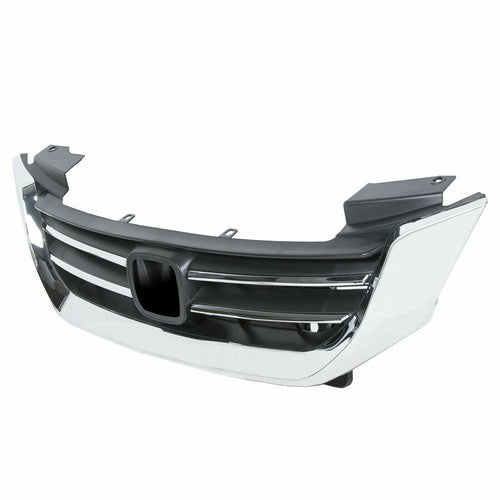 Chrome Front Upper Bumper Radiator Grille for Honda Accord Sedan 2013-2014-2015