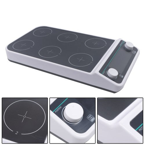 DURAFORCE 6 Magnetic Stirrer Multi-Position Magnetic 6x500ml 50-1200RPM 120℃/248℉