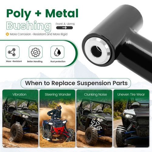 DURAFORCE High Clearance Steel Front A-Arms Set for Polaris RZR XP 1000 / 4 1000 (2014+)