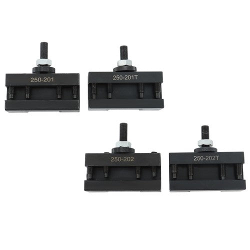 DURAFORCE 4PC BXA Tool Post Tool Holder Set For Lathe 250-201 250-202 250-201XL 250-202XL