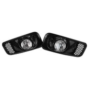 DURAFORCE For 1999-2000 Honda Civic JDM Bumper Clear Halogen Lens Fog Lights Lamps Pair