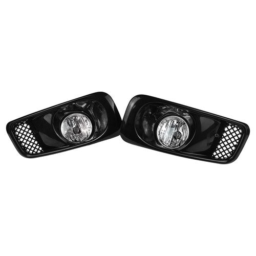 DURAFORCE For 1999-2000 Honda Civic JDM Bumper Clear Halogen Lens Fog Lights Lamps Pair