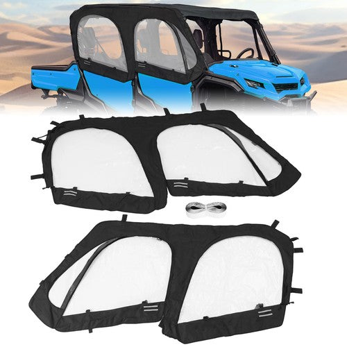 DURAFORCE Soft Door Cab Enclosure Set for Honda Pioneer 1000-6 2023-2025 0SR90-HL4-212A