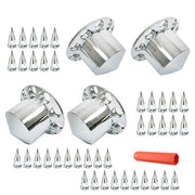 DURAFORCE 33mm Spiked Axle Cover Set Rear Axle Complete Wheel Cover Fits For Semi Truck