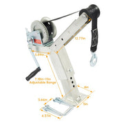 DURAFORCE For Boat Trailer parts Galvanized Winch Stand W/1400lbs Winch Roller and Strap