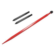 DURAFORCE 49" Hay Bale Spear Attach 4500lbs Quick Attach Fork Spike w/ 2 Stabilizer Spear